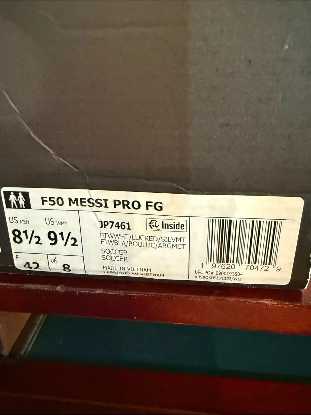 New Mens 8.5 Adidas Messi F50 Pro Fg Soccer Cleats Futbol Rare Shoes JP7461